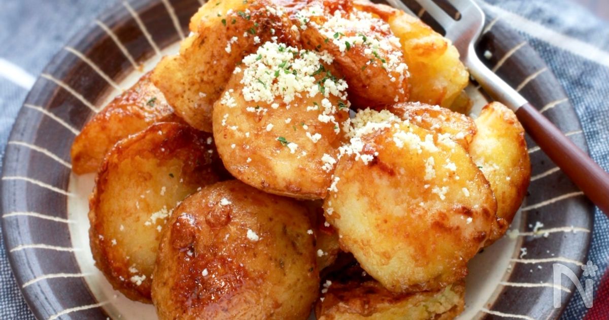 だし香る♬カリッと不揃い【だしバター醤油ポテト】