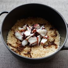 ドライトマトとタコの炊き込みご飯