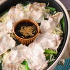 濃厚中華だれで食べる♪ホットプレート焼きしゃぶ