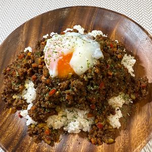 楽ラク手抜キッチン🐶🐾の作ってみた!投稿(【栄養満点⌾ キーマカレー】市販の固形ルーは不要ˎˊ˗)