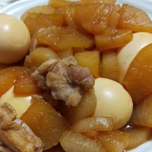 みけちゃんの作ってみた!投稿(誰でも簡単!味しみ《こってり♡鶏たま大根》)