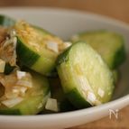 簡単副菜♪きゅうりの中華風ねぎ和え