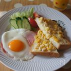 朝食から元気に！コーンマヨパン