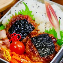 ごはんがすすむ♪照り焼き磯部つくね