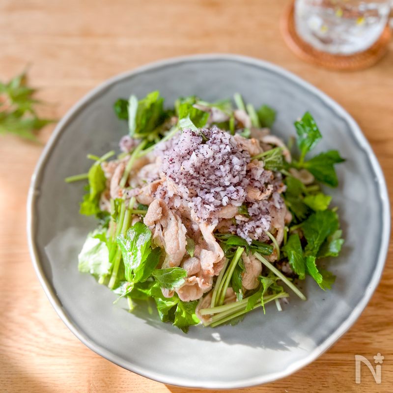【梅ずくし おろし豚しゃぶ】バテる暑い日に♪ | レシピサイトNadia