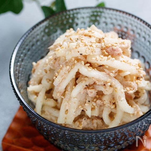 大根とツナのシャキシャキサラダ【#大量消費 #ポリ袋】