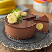 【レンジと寒天で簡単】とろける濃厚チョコバナナケーキ