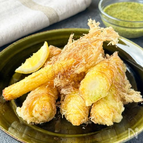 【ヤングコーンの天ぷら】ひげまで美味しい！旬のごちそう♡
