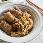 すき焼き風！厚揚げの肉巻き