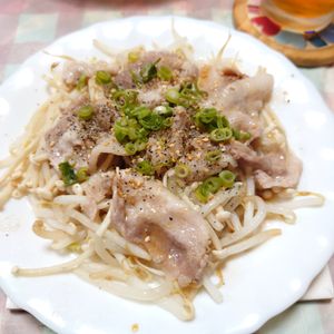 うたかた1299969の作ってみた!投稿(【豚バラもやしきのこのレンジ蒸し】味付け楽々♪スピードおかず)