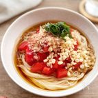 【トマ天そうめん】さっぱり！手軽にうま味がアップ！