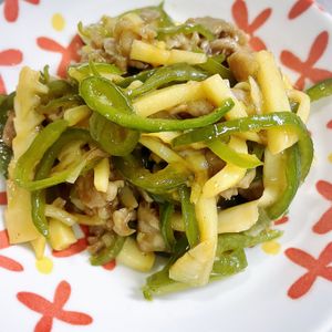 ひまわりの作ってみた!投稿(青椒肉絲（チンジャオロース）基本のレシピ)