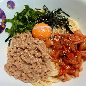viviの作ってみた!投稿(【キムチ納豆の冷製パスタ】簡単！発酵パワーで元気チャージ♪)