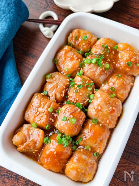 角煮風厚揚げの肉巻き