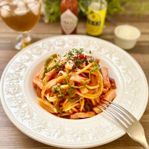 のりのり🐾🎀🤍の作ってみた!投稿(【ワンパンナポリタン】麺もっちり 旨さ濃厚 ガツンと食べ応え)