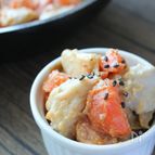 【下処理もらくらく】里芋と人参のピーナッツバター和え