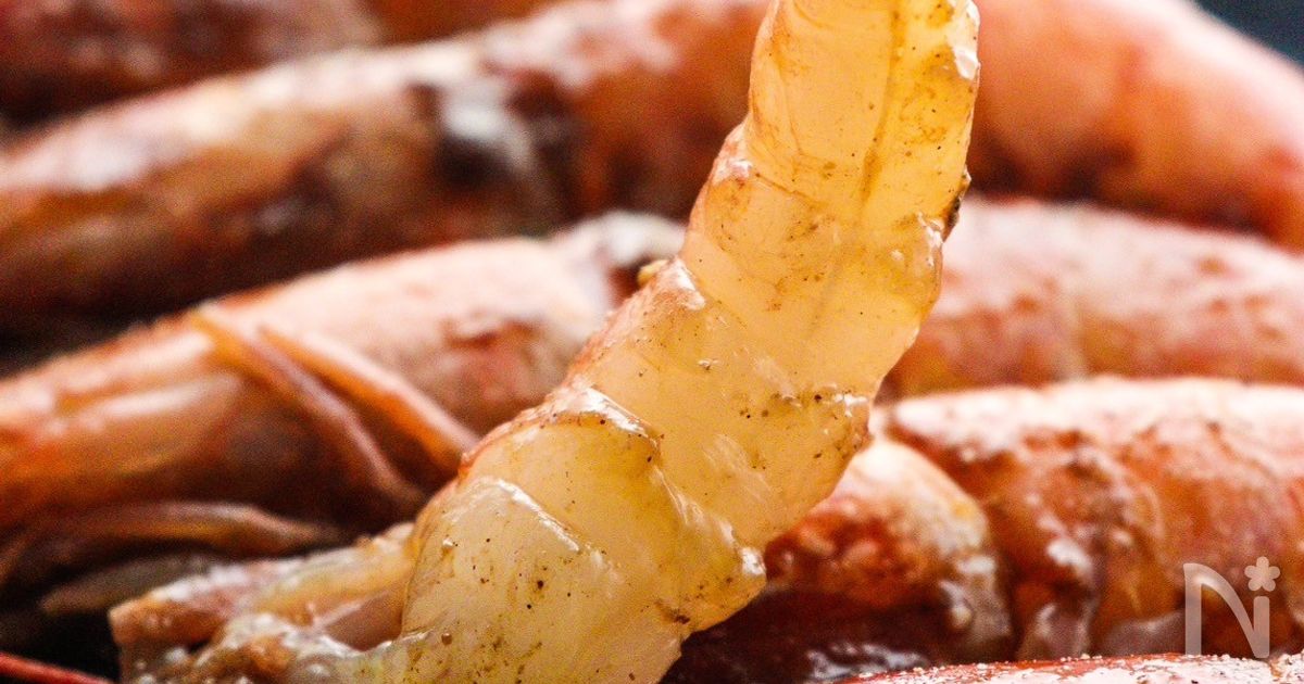 【エビの中華風ユッケ】焼肉のタレで作る最強おつまみ