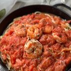 【生クリーム不使用】えびの濃厚トマトクリームパスタ
