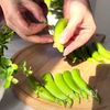 沼る!スナップえんどう漬けの下準備
