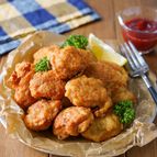 【驚くほど簡単！カリふわ♡︎チキンナゲット】お弁当にも♪