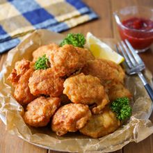 【驚くほど簡単！カリふわ♡︎チキンナゲット】お弁当にも♪