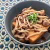 レンジで簡単！《厚揚げのきのこあんかけ》