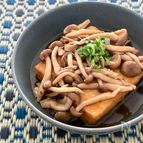 レンジで簡単！《厚揚げのきのこあんかけ》