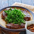 驚愕＊特売の分厚い輸入ステーキ肉が極上和風ステーキに！＊