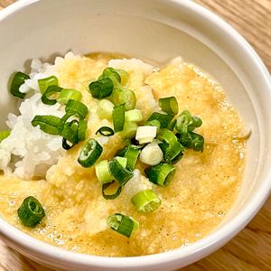 michuの作ってみた!投稿(たまごかけご飯が変身♪『長芋とろろご飯』)