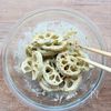 【れんこんの磯辺揚げ】かつお節でワンランクアップ!の工程2