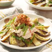 （コンロいらずで美味しい！）ナスと茹で豚肉の香味だれ