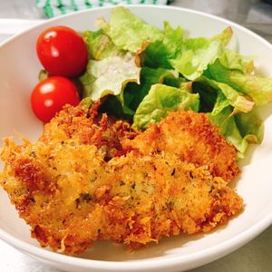 甘味好きのたぬきの作ってみた!投稿(【のり塩チキンカツ】食材1つ！サクッと作れてパクパク美味しい)