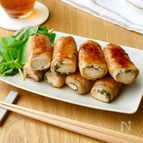 【豆腐バーのしそ巻き】甘辛だれと豆腐が合う♪