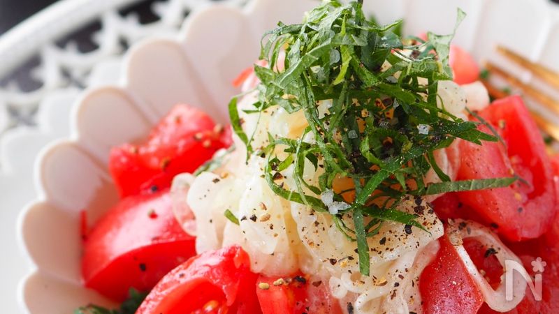 トマトとサラダ 保存版！やみつきトマト【トマトとシャキッと新たまねぎサラダ