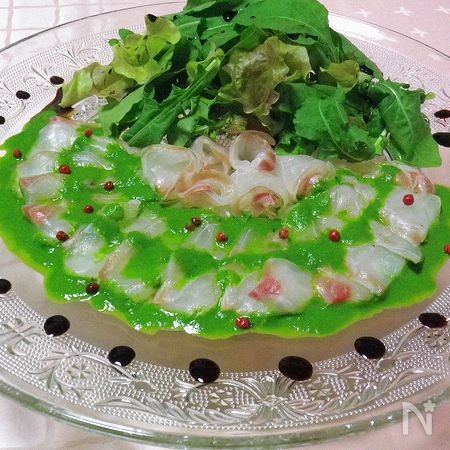 タイ 白身魚 のカルパッチョ ルッコラソース By 宮本 明美 らいむ レシピサイト Nadia ナディア プロの料理家のおいしいレシピ タイ 白身魚 のカルパッチョ ルッコラソース By 宮本 明美 らいむ レシピサイト Nadia ナディア プロの料理家のおいしいレシピ