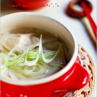 長いもde水餃子。