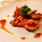 カリカリチキンのりんごソース