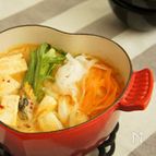 しゃきしゃき野菜のちげ鍋♪お餅入り
