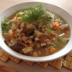 スペルト小麦のスープ