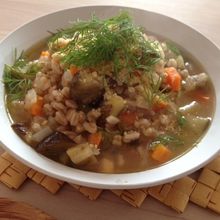 スペルト小麦のスープ