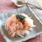 小結びしらたきの明太パスタ