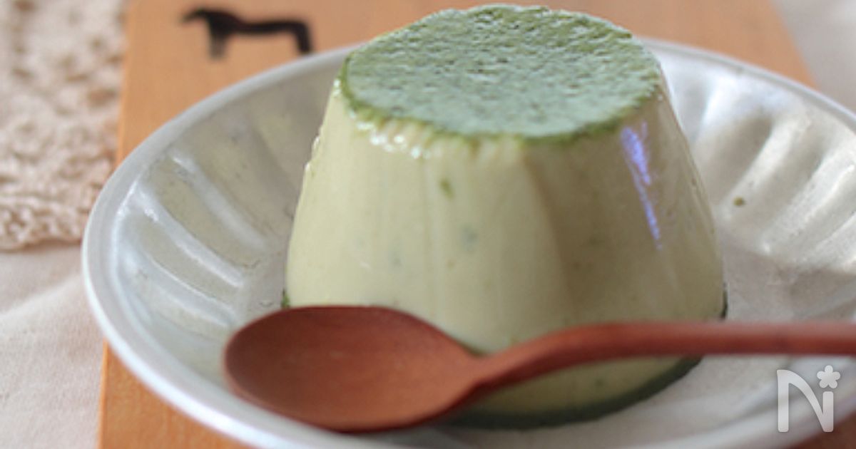 卵3個で作る♪抹茶ぷりん