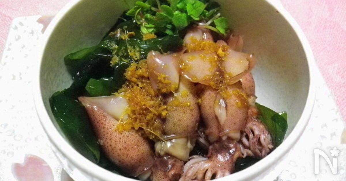 ホタルイカとワカメの生姜ドレッシング すぐ出せる小鉢 By 宮本 明美 らいむ レシピサイト Nadia ナディア プロの料理家のおいしいレシピ