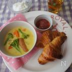 朝から野菜たっぷり!カレーミルクスープ