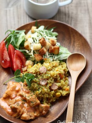 簡単　カレーピラフ