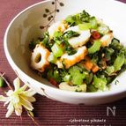大根の葉とちくわのピリ辛常備菜