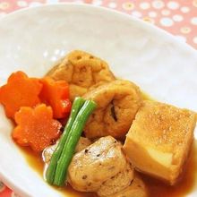 がんもどきと生麩の炊いたん。