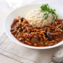 レンズ豆ときのこのカレー