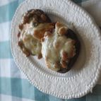 椎茸の塩麹納豆焼き