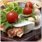 おうちカフェに～!ササミの塩麹焼きお野菜ピンチョス